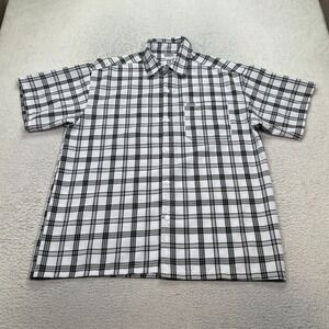 Vintage CalTop Shirt Men's Estimated Size XL Plaid Short Sleeve Button USA